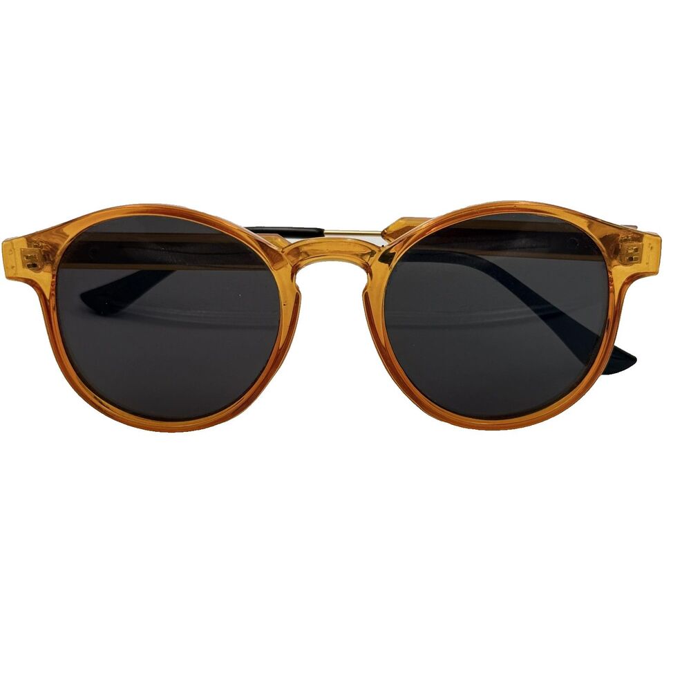 SKIN Sunglasses Unisex Round Orange Retro Indie Festival Style Z3185 50-23-142